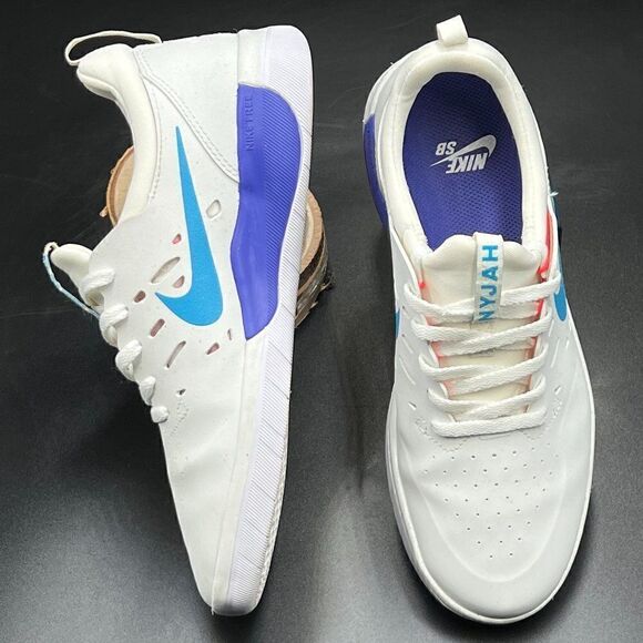 Nike SB Nyjah Free 'Blue Fury'  Skateboarding Shoes - Picture 1 of 9